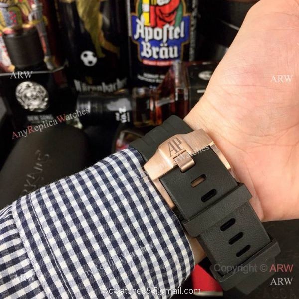 Japan Grade Copy Audemars Piguet Royal Oak offshore Michael Schumacher Watch Rose Gold 5