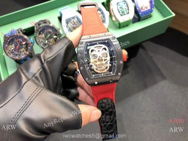 Swiss Quality Richard Mille Skull Replica Watch RM 52-01 Tourbillon for Sale 5
