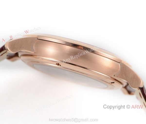 GB Factory replica Audemars Piguet Jules Audemars Rose Gold Black MOP Dial Watch 5