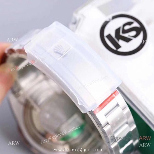 Swiss Grade 1 Copy Rolex GMT Master 2 Rainbow Bezel KSF 316L Stainless Steel Watch 40mm 5