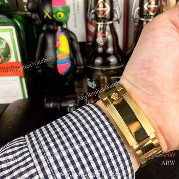 New Rolex GMT Master 2 Rainbow Bezel Yellow Gold Watch Any Watch Replica 5
