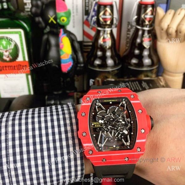 Swiss Grade 1 Richard Mille RM35-02 Rafael Nadal Watches Rubber Strap 5