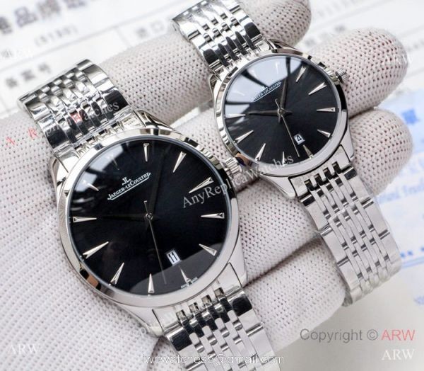 Low Price Copy Jaeger LeCoultre Master QUARTZ Watches SS Blue Dial 5