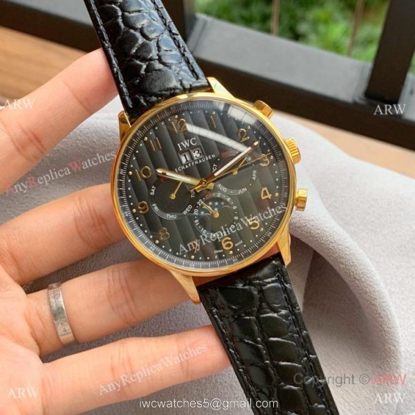 Copy IWC Portofino Grand Complication SS White Dial Watch Best Quality 5