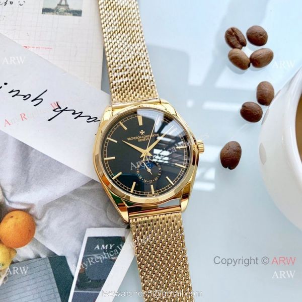 Vacheron Constantin Replika Watch Rose Gold Moonphase 5