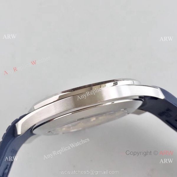 PF Factory V2 Patek Philippe Aquanaut SS Blue Dial Watch Super Clone 5