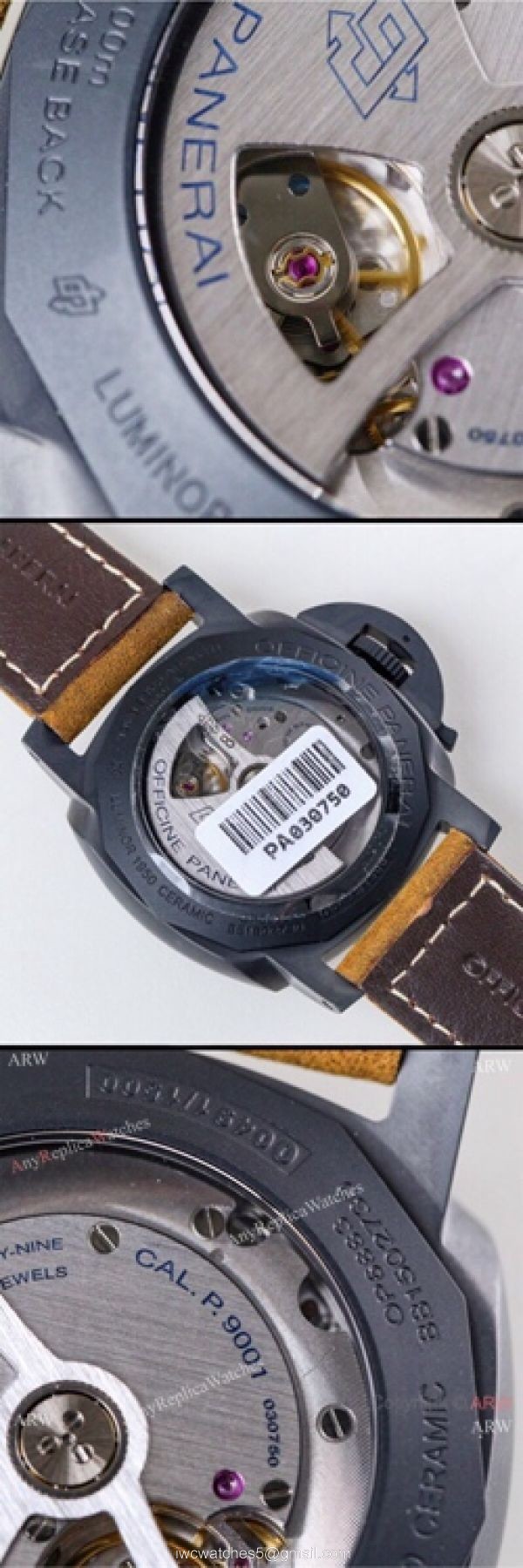 (VS) Swiss Copy Panerai Luminor GMT 1950 Ceramica PAM 441 Watch 5