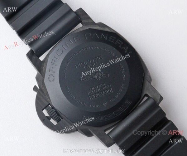 1:1 Best Edition Swiss Panerai Luminor 1950 Submersible Carbon Watch VS Factory 5