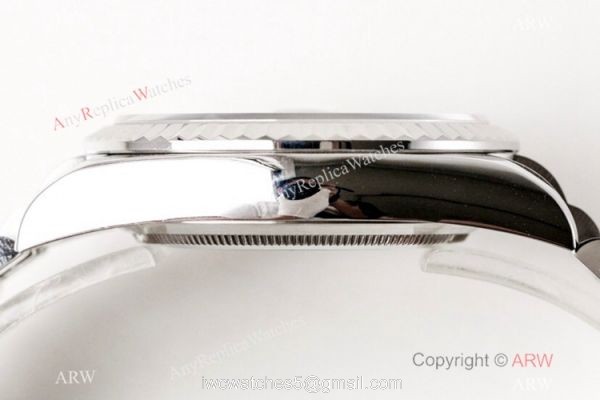 Swiss Replica Rolex Datejust N9 904L SS Silver Micro Dial Watch 39mm 5