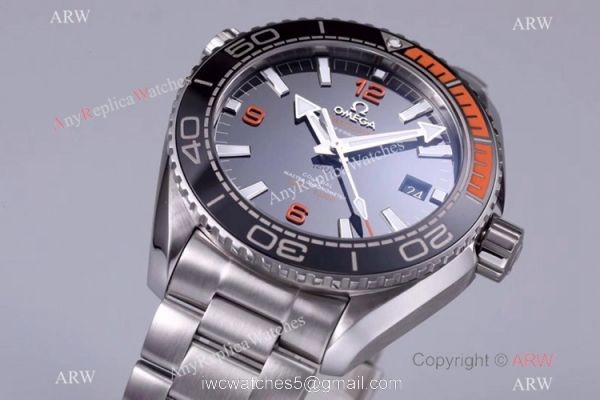 (VSF)Omega Seamaster Super Clone Planet Ocean 600M Watch Black and Orange Ceramic Bezel 5