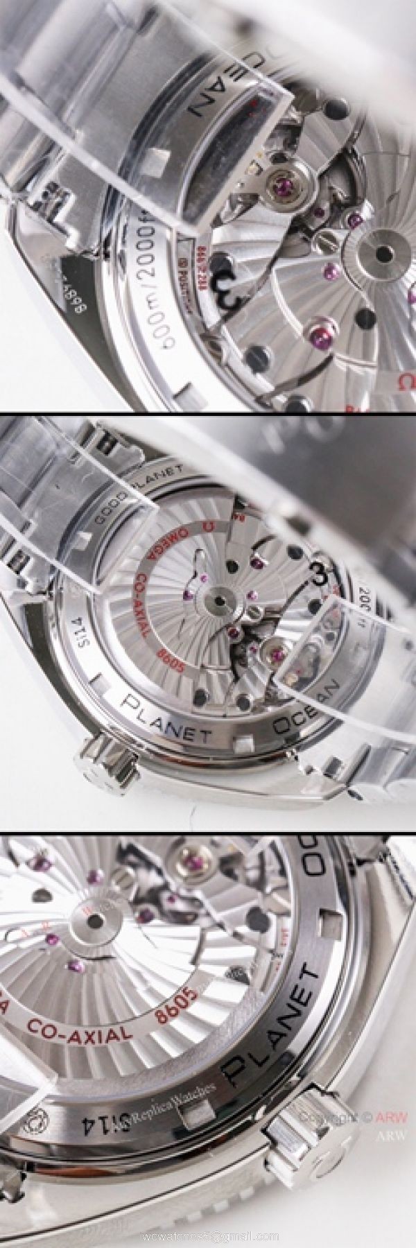 (VS)1:1 Best Omega Seamaster Super Clone watch Planet Ocean GMT Blue Dial Stainless Steel 5