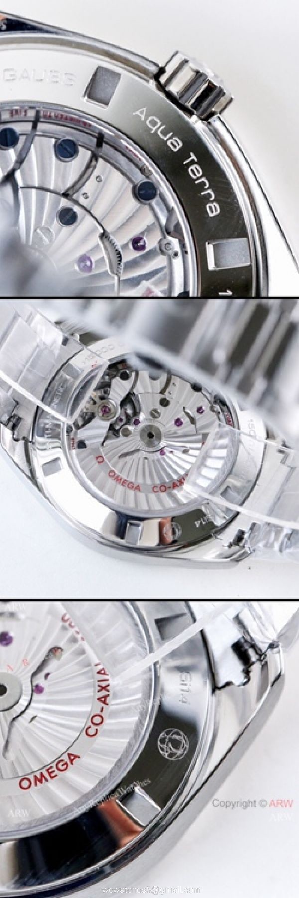 (VS)Best Replica Omega Seamaster Aqua Terra VSF 8500 Watch Stainless Steel Wave Dial 5