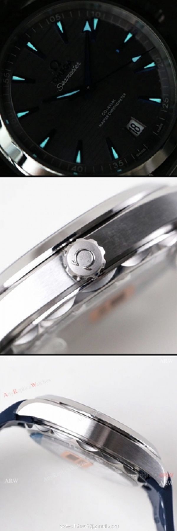 Swiss Grade 1 Omega Seamaster Aqua Terra Master 150m SS Gray Dial VSF 8900 Watch 5