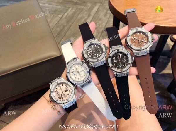 Buy Replica Hublot Big Bang Tutti Frutti SS Diamond Watches 40mm 5