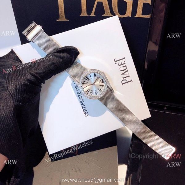 New Replica Piaget Limelight Gala Stainless Steel Silver Face Watch Swiss Quartz 5