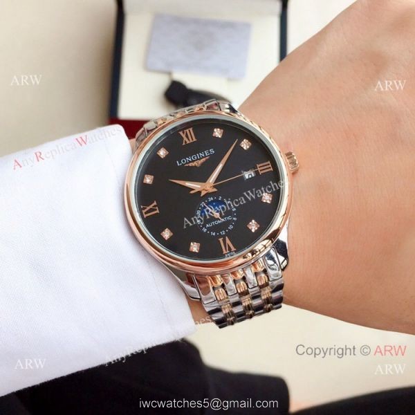 Clone Longines Master Moonphase Stainless Steel Diamond Watch 39mm 5