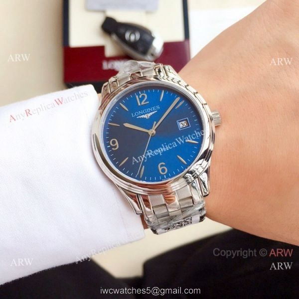 New Replica Longines Flagship 2-Tone Silver Dial Watches 40mm 5