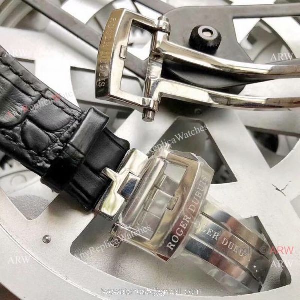 New Copy Roger Dubuis Excalibur RDDBEX0495 SS Gray Dial Watch 5