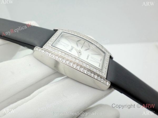 Copy Piaget Limelight Tonneau Women Watch SS Diamond 5