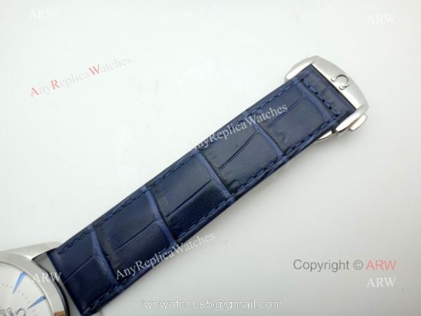 Low Price Omega Seamaster Automatic Watch Blue Leather Strap 5