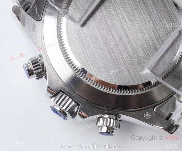 1:1 Swiss Replica Rolex Daytona 4130 JH Stainless Steel White Dial Watch 40MM 5