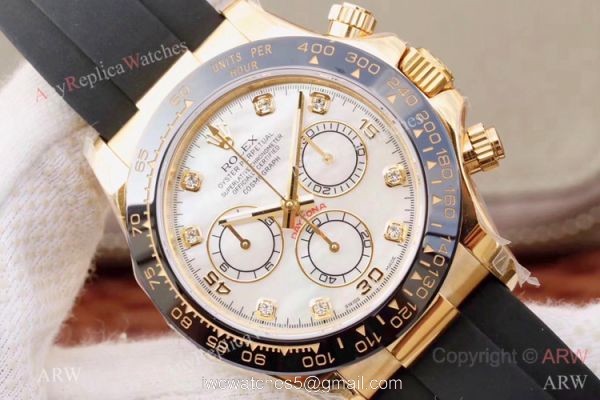 Swiss 4130 JH Factory Rolex Cosmograph Daytona Rubber Band Watch / Rolex Oysterflex Replica Watch 5