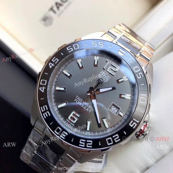 Swiss Grade Copy TAG HEUER FORMULA 1 Calibre 5 Steel &038; Ceramic Strap Watch 5