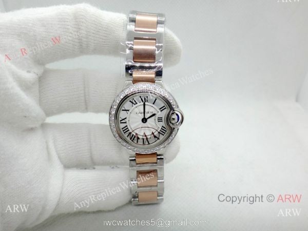 Best Replica Ballon Bleu de Cartier Watch Lady 28mm Quartz 5