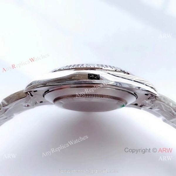 NEW Upgraded Swiss 3235 V3 Copy Rolex oyster Datejust II Silver Diamond Dial Watch 5