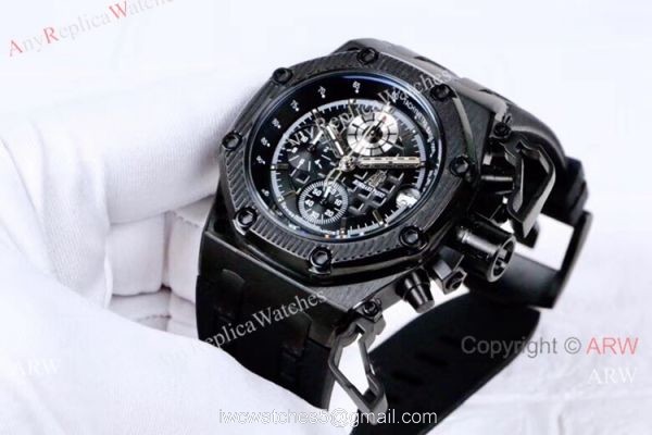 All Black Audemar Piguet Survivor Royal Oak Offshore Watches 5
