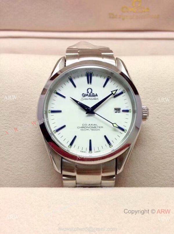 Copy Omega Seamaster Gauss Stainless Steel Black Dial Watch 39mm 5