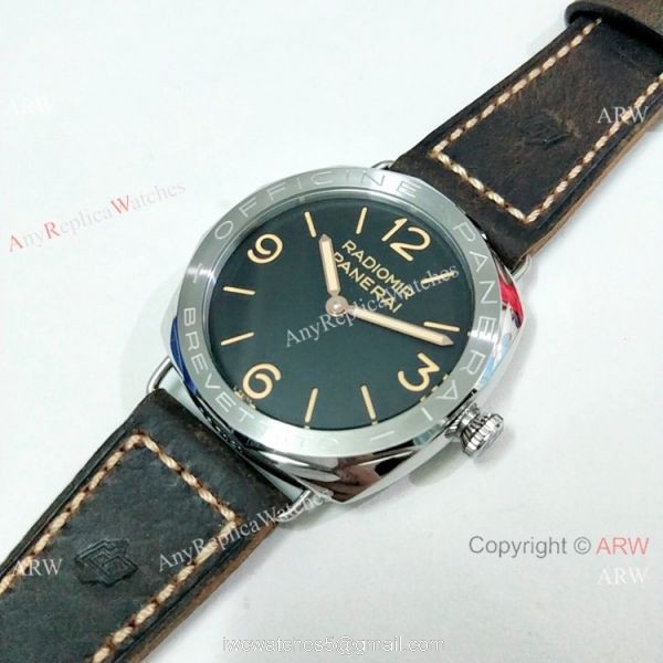 2019 Replica Radiomir Panerai PAM00685 Watch SS Brown Leather Strap 5