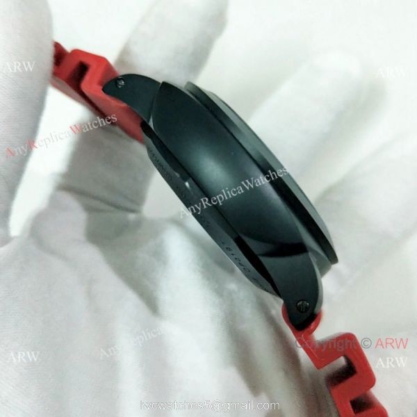 2019 New Panerai Radiomir Lo Scienziato Watch Black Case Skull Face 5