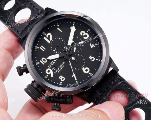 New Style U-Boat Flightdeck Chronograph Replica Watch White Markers 5