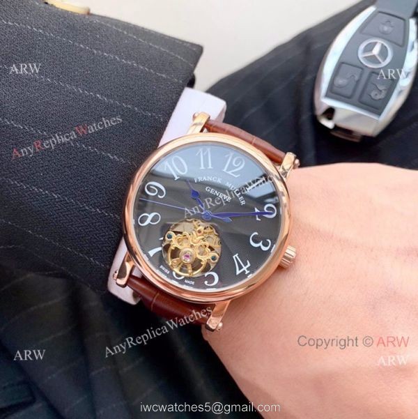 Clone Franck Muller Geneve Tourbillon Rose Gold Men Watch 42mm 5