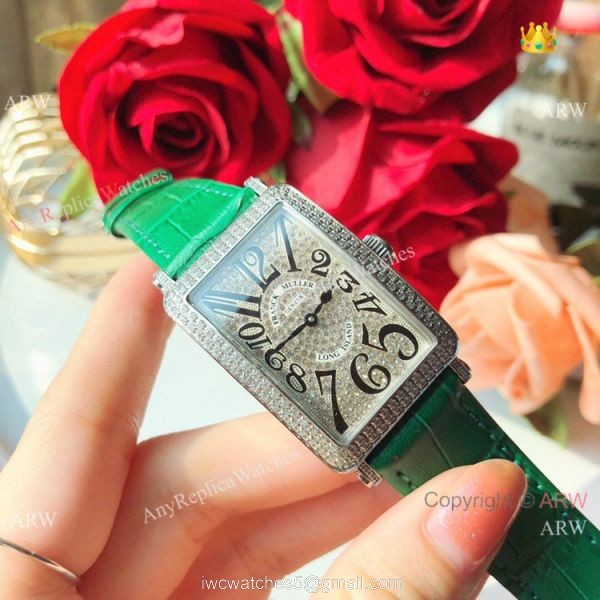 New Copy Franck Muller Long Island Ss Iced Out Diamond Watch 26mm 5