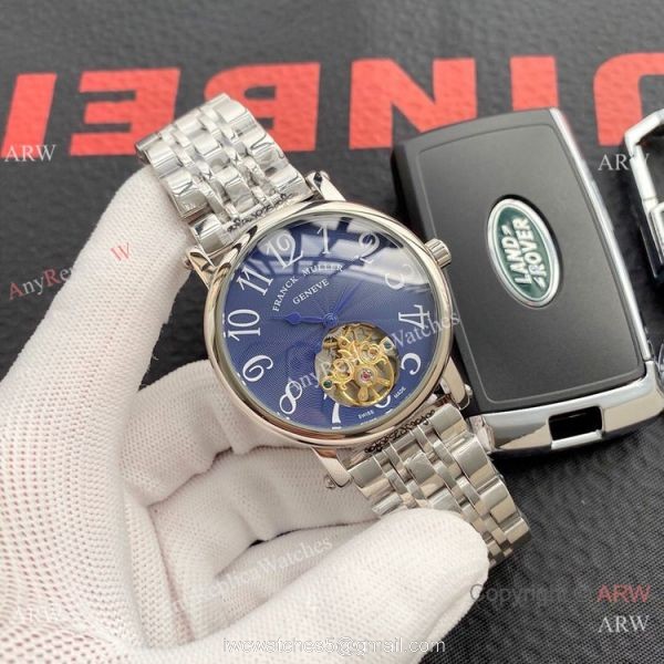 Copy Franck Muller Geneve Tourbillon Men Watch Stainless Steel 5