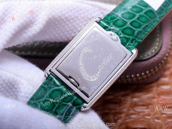 Swiss Grade Cartier Tank Basculante Lady Wrist Cabriolet Watch 5