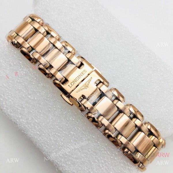 VSF Swiss Replica Longines PrimaLuna Lady Watch Rose Gold Diamond Bezel 5