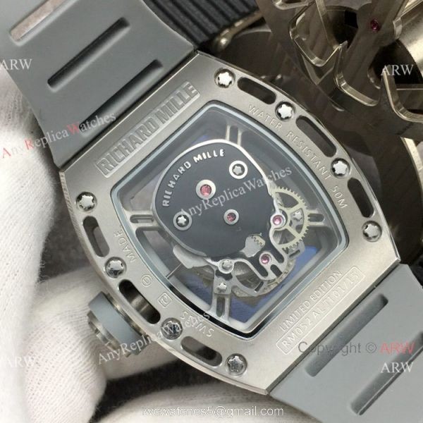 Swiss Grade Richard Mille AAA RM052 Skull Watch Titanium Case 5