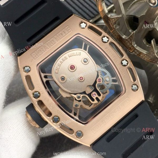 Swiss Richard Mille RM 052 Skull Rose Gold Watch Best Replica Watches China Dealer 5