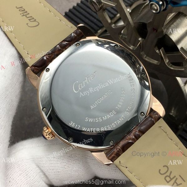 (GB Factory)Swiss Copy Cartier Ronde Solo De Watch Rose Gold Diamond 5