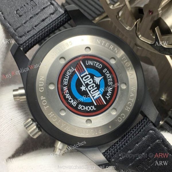 (GB) Copy IWC Pilot Chronograph Top Gun IW388007 Swiss 7750 Watch 5