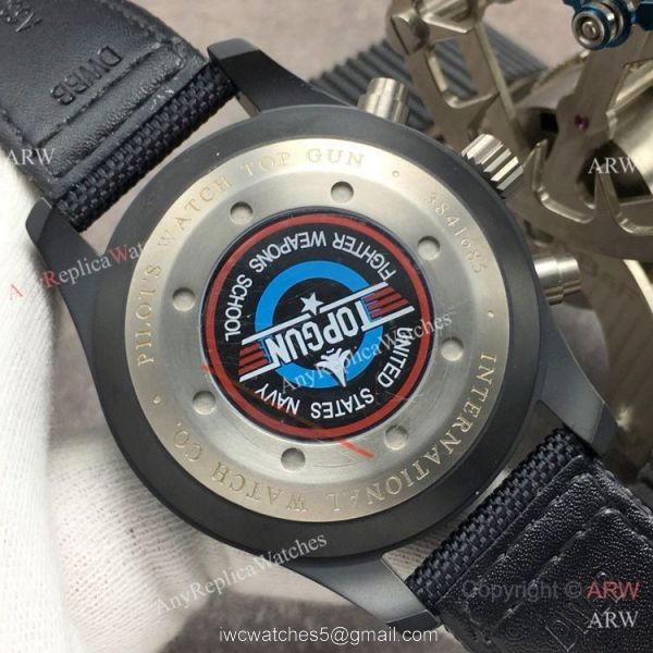 (GB) Swiss Replica IWC Pilots Top Gun IW388001 Watch 7750 Movement 5