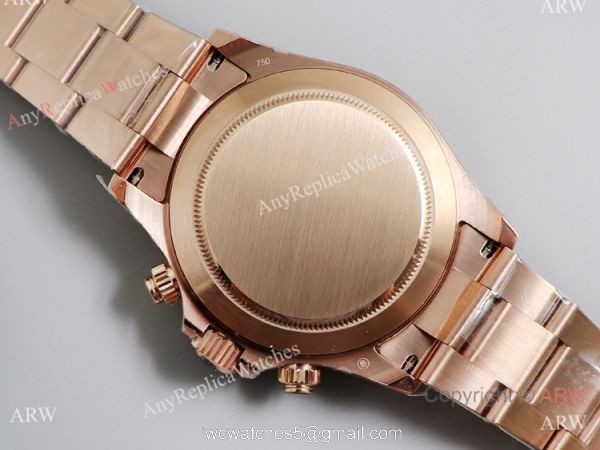 JH Factory Swiss 4130 Replica Rolex Daytona Rose Gold 40mm Watch 5