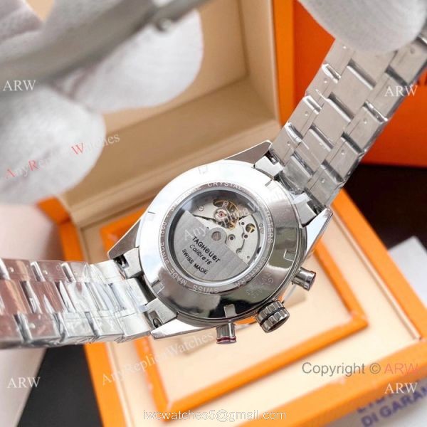 Copy Tag Heuer Carrera Cal 1887 Watch Stainless Steel White Face 5