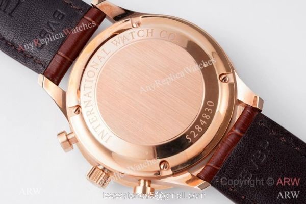 ZF Factory V2 Version IWC Portuguese Chronograph Watch Rose Gold White Dial 5
