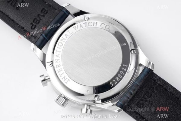 High-end Replica ZF Factory V2 IWC Portuguese Chronograph Watch Blue Dial 5