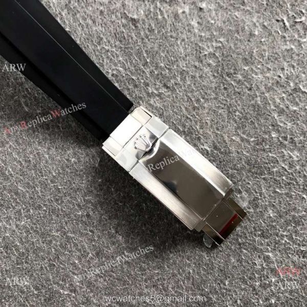 NEW! Noob Factory Rolex Daytona 1:1 Cal.4130 Movement Watch Meteorite Dial Rubber Strap 5