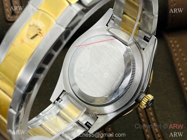 2021 New! DR Factory Rolex Sky-Dweller 42mm Watch Two Tone White Face 5